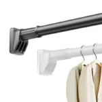 Up To 5M Long Shower Curtain Rod Adjustable Stainless Steel - Image 4