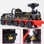 Electric Train Kids Riding Toy Ailway Can Carry Train Rail Car Train Cabin Classical Model Baby Walker Stroller Toys Child Gifts - Image 2