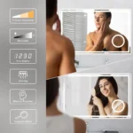 100x60 cm Bathroom Mirror,45W Anti-Fog, Lighting Time Display - Image 6