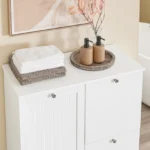 bathroom cabinet with 3 laundry baskets-78x38x90cm - Image 5
