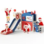 6 In 1 Toddler Slide Playground Kit With Climbing Ladder