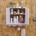 Bathroom Cabinet - Slat Doors, - Image 2