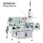ZONESUN ZS-DTMP4AL Benchtop Automatic Four Injectable Heads Foamy Soap Liquid Essential Oil Drink Juice Bottle Filling Machine - Image 4