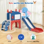 6 In 1 Toddler Slide Playground Kit With Climbing Ladder - Image 2