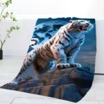 3D White Tiger Towel Home Bath T - Image 3