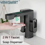2 IN 1 Bathroom Faucet with Sensor Soap Dispenser