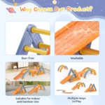 Toddlers Climbing Triangle Foldable Playground - Image 4