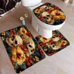 Cartoon Halloween Bath Mat Set - Image 6