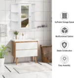 Bathroom cabinet with mirror - Image 2