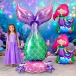 Big Standing Mermaid Balloon under the sea Mermaid Party - Image 6