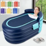 Large Bathtub with Shower Cover Portable