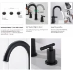 Faucet Bathroom WashBasin Sink Tap Solid - Image 4