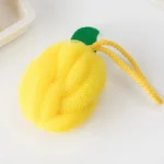 Dopamine Color Bath Sponge Fruit Vegetable Shape Non-Shedding Bubble Ball For Women Soft Shower Tool - Image 3