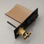 Bathroom Faucet Glass Spout Waterfall Bathtub - Image 4