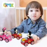 13cm Disney Mickey Mouse Inertial Car Kawaii Minnie Donald Duck Daisy Goofy Cosplay Pull Back Car Simulation Kids Birthday Gift - Image 2
