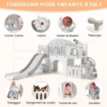 8-in-1 Toddler Slide Activity Playset,Ages 1–3Y - Image 2