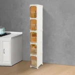 5-Tier Narrow Bathroom Organizer Slim Tall - Image 2