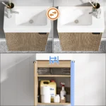 Modern Bathroom Cabinet Bathroom Vanity Sink Mirror Integrated Washing Table - Image 2