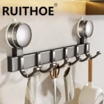 Suction Cup Bathroom Hooks Towel Hanger Nail Wall Rack