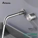 Luxury black brass bathroom faucet