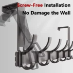 Hooks Over The Door Home Organizer Rack Clothes - Image 2