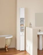 bathroom high wardrobe with 5 compartments - Image 4