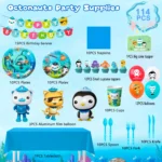 Octonauts Birthday Decorations,114pcs  Party Supplies - Image 6