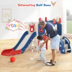 6 In 1 Toddler Slide Playground Kit With Climbing Ladder - Image 5