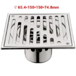 Bangnolux SUS 304 Stainless Steel Square Shower Grate - Image 2