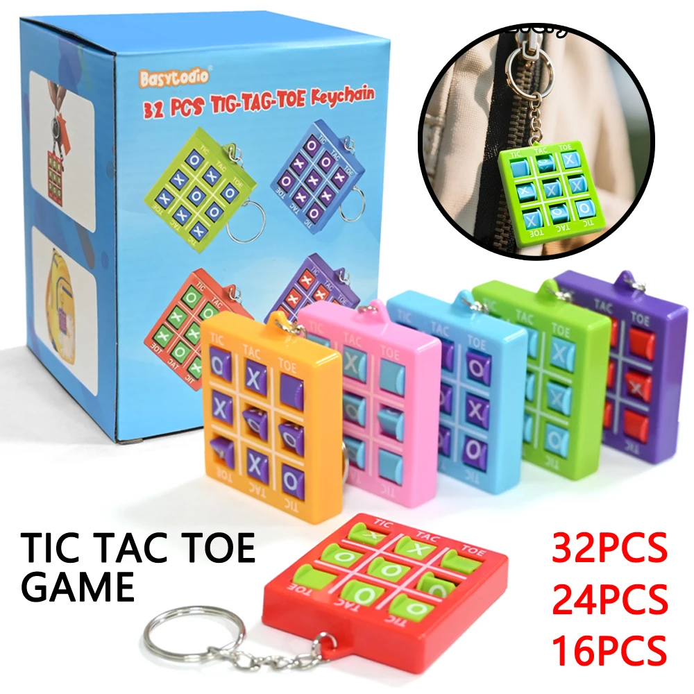 kf-S6669647f168e4da9b7439ce4b5656da7c Tic Tac Toe Party Favors for Kids Portable - Image 1