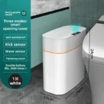 Smart trash can for living room, bathroom and bedroom, versatile household trash - Image 4