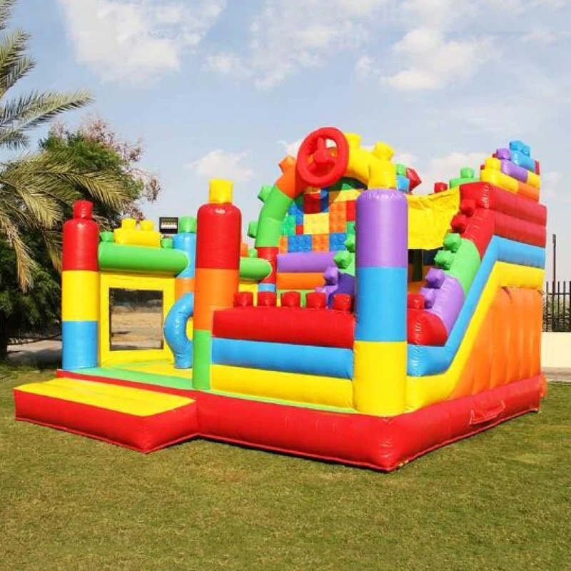 kf-S67df403e6334425b8d416d8acb311c9em Kids Inflatable Trampoline - Image 1