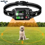 GPS Wireless Dog Fencing System - Electric dog fencing with GPS Electric Satellite Technology, Pet Fencing System Range 15~2000m