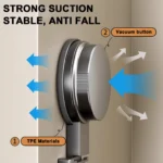 Suction Cup Bathroom Hooks Towel Hanger Nail Wall Rack - Image 3