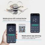 Jelena Nordic Smart Ceiling Fan Remote Control LED - Image 5