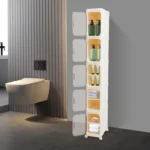5 Tiers Free Standing Narrow Bathroom Organizer Storage