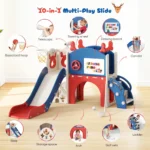 6 In 1 Toddler Slide Playground Kit With Climbing Ladder - Image 3