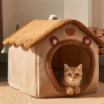 Foldable Pet House Removable Washable Cat House Puppy Cave Sofa Pet Bed House for Extra Small Dogs and Small and Medium Cats - Image 5