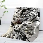 3D White Tiger Towel Home Bath T - Image 5