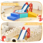 Dinosaur Shape Multifunctional Toddler Slide Indoor - Image 6