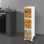 5 Tiers Free Standing Narrow Bathroom Organizer Storage - Image 3