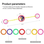 6/12/18 Pcs Acrylic Christmas String Flywheel Party - Image 3