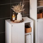 White Narrow Bath wardrobe - Image 6
