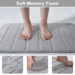 Absorbent Bath Mat Non-Slip Bathroom Rug Soft Memory - Image 2