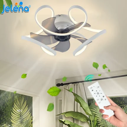 Jelena Nordic Smart Ceiling Fan Remote Control LED
