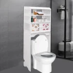 4-Tier Toilet Cabinet, Bathroom Organizer Storage - Image 4