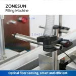 ZONESUN ZS-DTYT2 Automatic Liquid Paste Filling Machine with Pneumatic Cylinder for Shampoo Honey Cream Bottle Packaging - Image 6