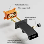 brass LED digital display basin - Image 4