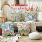 Unicorn and Rainbow Pillowcases: Magical