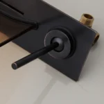 Bathroom Faucet Glass Spout Waterfall Bathtub - Image 5